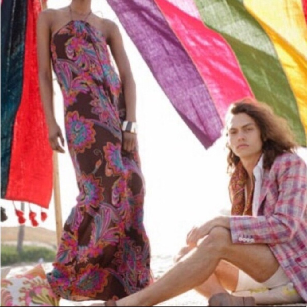 Trina Turk ‘Ladhi’ Paisley Chiffon Maxi Dress